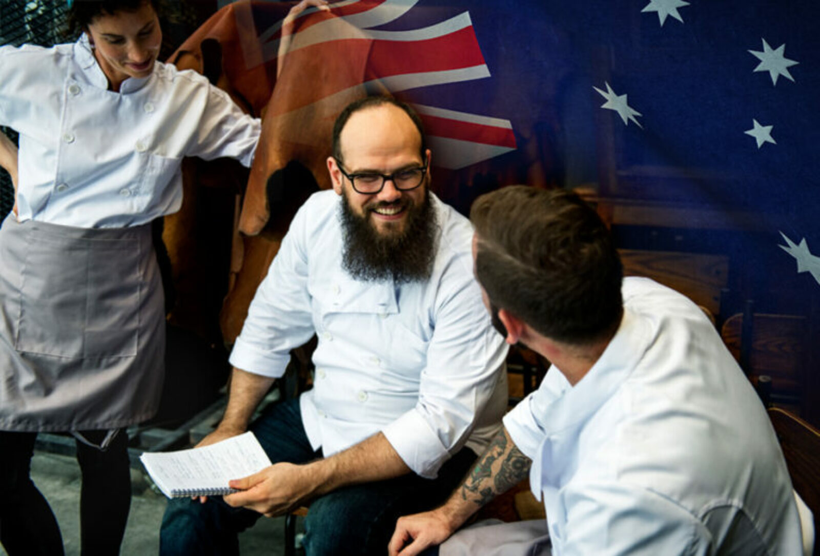 What is the career progress in commercial cookery in Australia?